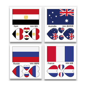 Fan hâm mộ bóng đá hình xăm trên khuôn mặt cạnh tranh quốc gia hình xăm trò chơi bóng đá fan hâm mộ cánh tay tạm thời hình xăm Sticker - Product Image 3