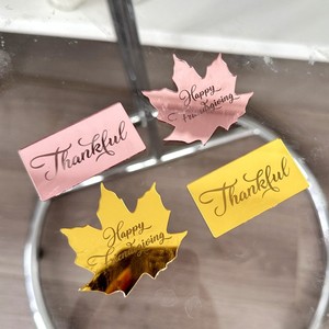 Décorations de cupcakes en acrylique miroir doré pour Thanksgiving, formes citrouille et dinde, pour mini-gâteaux, fournitures de fête - Product Image 6