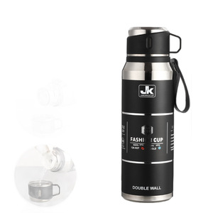 Jk Fashion Cup 304 Stainless Steel Double Wall Vacuum Insulated <b>Mug</b> <b>Large</b> Capacity Tea Water Separation Travel Bottle - Product Image 2