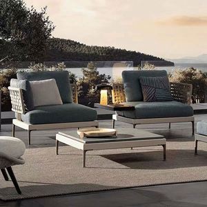 Canapé lounge moderne <span class=keywords><strong>en</strong></span> aluminium dernier modèle <span class=keywords><strong>de</strong></span> canapé <span class=keywords><strong>en</strong></span> métal pour patio <span class=keywords><strong>de</strong></span> gros - Product Image 2