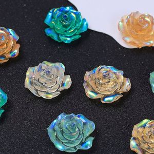 Nouveaux connecteurs créatifs en résine en forme de rose pour la fabrication de boucles d'oreilles DIY, de bijoux pour ongles et autres accessoires de mode - Product Image 4