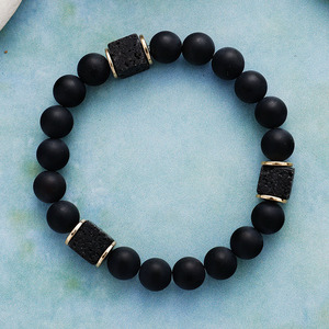 Bracelet élastique en pierres naturelles, bijoux unisexes, cadeau, origine Yiwu - Product Image 3