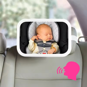 LED Baby Car <b>Mirror</b> Rear Facing Back Seat Adjustable Shatterproof Wide View Infant Car Seat <b>Mirror</b> Safety Car Accessories - Product Image 1