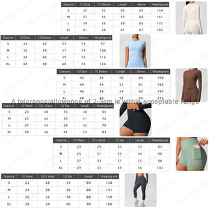 Set di allenamento da palestra da donna Pantaloncini da Yoga a vita alta 11 pezzo Leggings imbottiti reggiseno sportivo <span class=keywords><strong>con</strong></span> Base a manica lunga <span class=keywords><strong>con</strong></span> chiusura a maglia - Product Image 6