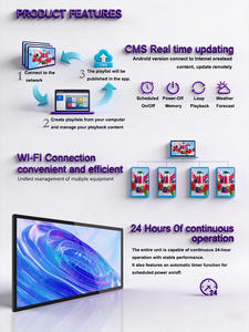 Affichage publicitaire LCD intérieur 15,6 21,5 32 43 pouces, écran HD, système Android <span class=keywords><strong>Windows</strong></span>, signalisation numérique, menu numérique pour restaurants - Product Image 5