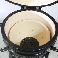 Barbecue Kamado en céramique haut de gamme OEM ODM 19 pouces pour extérieur avec chariot et finition givrée - Marque EGKAMADO