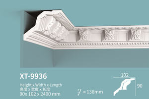 Corniche de plafond <span class=keywords><strong>moulure</strong></span> couronne pour plafond résistant à la chaleur Surface réduction du bruit pour <span class=keywords><strong>mur</strong></span> usine approvisionnement direct en gros - Product Image 2