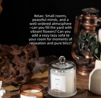 Bougie parfumée en cire de soja dans un bocal en verre de luxe, bougie d'aromathérapie pour la décoration de la maison, cadeau de mariage ou d'anniversaire