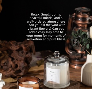 Bougie parfumée en cire de soja dans un bocal en verre de luxe, bougie d'aromathérapie pour la décoration de la maison, cadeau de mariage ou d'anniversaire - Product Image 5