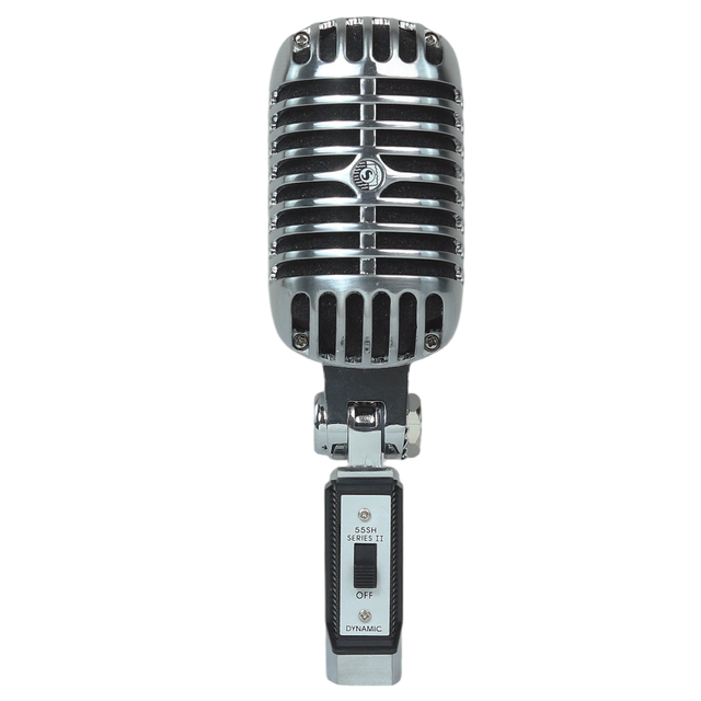 Vintage Style Dynamic Wired Microphone with Metal Housing for Stage Performance, Broadcast & Recording