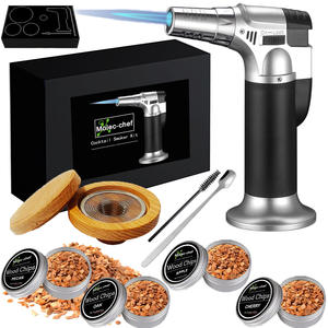 Ensemble d'outils pour fumer les cocktails Molec-chef, boîte en bois de chêne pour fumer - Product Image 2
