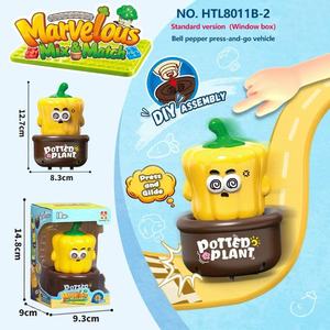 Nouvelle vente chaude 2026 : Voiture de course à pousser en plastique pour bébés et tout-petits, motif légumes, sans piles - Product Image 2