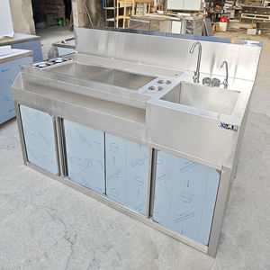 Equipo de Bar Lanxin, banco de trabajo de barman, mesa de bartling de acero inoxidable, gabinete de vino, mesa de operación de barman - Product Image 2
