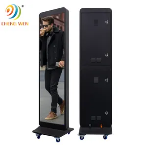 Layar Led HD Ultra Ramping Pintar Digital Dalam Ruangan P3 P1.86 P2 P2.5 Poster Berdiri Layar Led Dalam Ruangan Cermin Tampilan Led