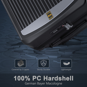 Valigia <span class=keywords><strong>in</strong></span> <span class=keywords><strong>policarbonato</strong></span> da 20 pollici di lusso all'ingrosso con filatore anteriore con telaio <span class=keywords><strong>in</strong></span> alluminio aperto custodia per PC - Product Image 2