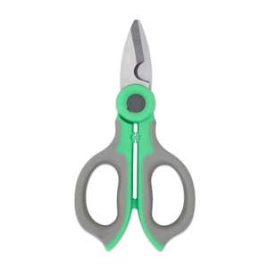 Multi Purpose Electrician Scissors Stainless Steel Smooth <b>Edge</b> Industrial Grade Wire <b>Cutters</b> Green Orange Color Options - Product Image 5