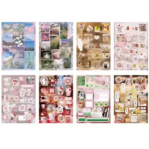 Ensemble de 8/10 autocollants aléatoires <span class=keywords><strong>Kawaii</strong></span> avec paillettes pour coque de téléphone, journal, bricolage, autocollants Y2K, décoration, cadeau d'<span class=keywords><strong>anniversaire</strong></span> pour fille - Product Image 5