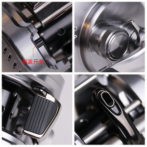   Moulinet de pêche Cq Dc Drum Reel 200 en alliage d'aluminium avec frein électronique pour lancer longue distance - Product Image 5