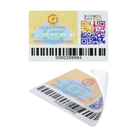 Fabrication d'étiquette anti-contrefaçon personnalisée autocollant coloré code qr étiquette autocollante avec système anti-contrefaçon