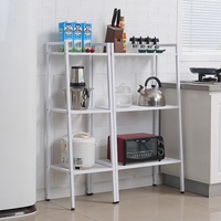 Étagère de rangement et de présentation décorative moderne en métal, design échelle, 5 niveaux, pour livres et fleurs d'intérieur