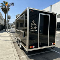 Camion de café mobile, chariot à café mobile, remorque bar mobile, remorque de service commercial, remorque de camion de restauration, remorque de camion de café pour entreprise