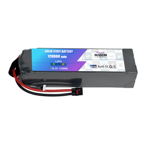 Solid State <span class=keywords><strong>7S</strong></span> 25.9V 120000mAh แบตเตอรี่ Lipo 5C สำหรับการตรวจสอบตรวจสอบน้ำหนักบรรทุกการจัดส่งโดรน evtol UAV - Product Image 2
