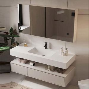 Mueble de Baño de Diseño Personalizado con Lavabo, Muebles de Baño Elegantes - Product Image 6