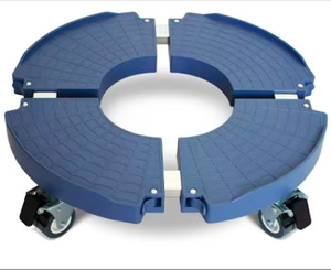 Caddy de plante rond réglable 15-22IN avec roulettes verrouillables support roulant/chariot/rouleau pour jardinière, pot de fleur - Product Image 1