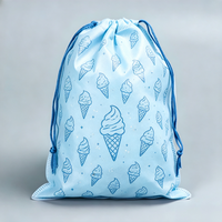 Pochette à cordon légère et renforcée en non-tissé, écologique, recyclable, à motif de dessin animé, avec poignée en corde, unisexe, promotionnelle
