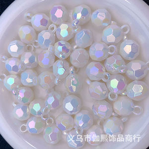 Iridescent Macaron Pendant Beads 16mm Plastic Resin For DIY Jewelry Making Bracelets Pendants Keychains - Product Image 4