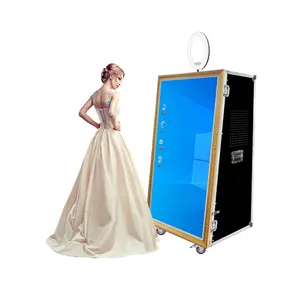 Sıcak satmak Selfie Photomaton Me fotoğraf kabini 360 Kiosk Selfie sihirli ayna Photobooth kabuk makinesi