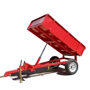 Tracteur agricole à 4 roues de 8 tonnes Remorque à benne basculante personnalisée Power Air Sales Hydraulic Color Support Brake Weight à vendre