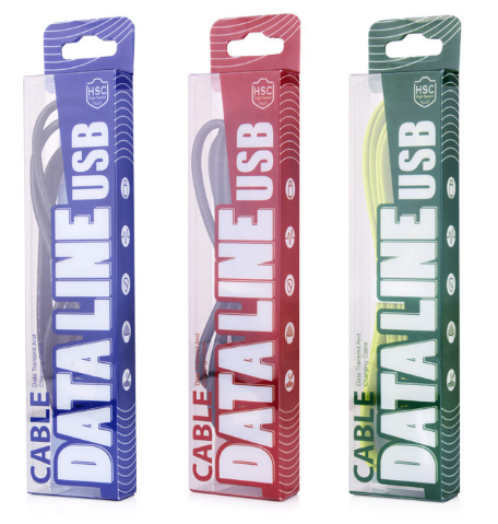 Customized Clear Small PVC Rectangular Plastic Box for Data Cable Packaging Supermarket Retail Hook Use for Camera Storage