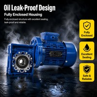 Moteur à engrenages triphasé à courant alternatif RV050 0,75 kW, réducteur à vis sans fin, rapport 50:1, boîtier en aluminium, étanche IP55, pour machines agricoles