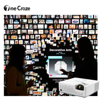 Nouvelle technologie d'affichage 3d mur vidéo écran tactile immersif jeu interactif hologramme photo projecteur mural pour expositions