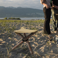 Tabouret pliant d'extérieur en tissu pour le camping et la pêche, chaise triangulaire, housse de siège Oxford pour la pêche
