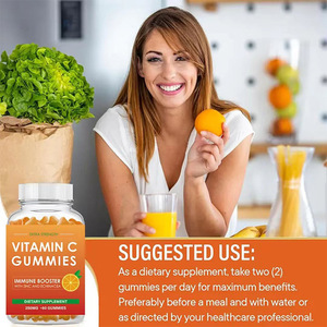 Gomitas de Vitaminas para el Cabello con Biotina Vegana Premium de Marca Privada OEM, Sabor a Naranja, Suplemento para el Crecimiento de la Piel y la Inmunidad, Vitamina C para Adultos - Product Image 2