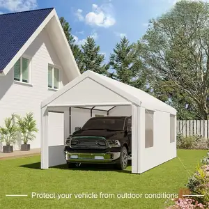 OEM ODM Custom Outdoor Car Shelter 20X20 Heavy Duty Carports For Car Parking Tent Portable Folding Car Garage Canopy Tent