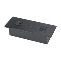 Enchufe Eléctrico Empotrado de 65W con Carga USB-A y USB-C, Tipo Americano, para Muebles