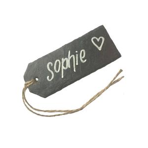 Produit en <span class=keywords><strong>ardoise</strong></span> naturelle écologique en gros d'usine pour l'<span class=keywords><strong>étiquette</strong></span> de décoration de bouteille de vin/signe en couleur noire - Product Image 3