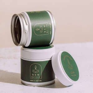 Barattolo in Latta Vuoto Personalizzabile <span class=keywords><strong>Rosa</strong></span> con Stampa Nera, Ermetico, da 30g/80g, per Matcha, Caffè, Tè, Polvere di Matcha, con Tappo a Vite - Product Image 3