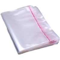 Sacs en plastique OPP transparents avec poignée auto-adhésive et impression par gravure pour l'emballage cadeau de colliers et de pierres précieuses