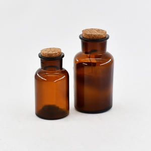 Pot <span class=keywords><strong>d</strong></span>'<span class=keywords><strong>apothicaire</strong></span> 30ml 50ml <span class=keywords><strong>Bouteille</strong></span> de réactif en verre ambré pour laboratoire de pharmacie et <span class=keywords><strong>apothicaire</strong></span> avec bouchon en verre - Product Image 3