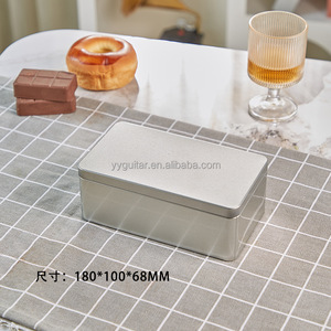 10 spécifications métal ignifuge couleur argent mat peut emballer cadeau de stockage de bonbons boîte en fer blanc imprimée personnalisée avec couvercle ouvert - Product Image 3