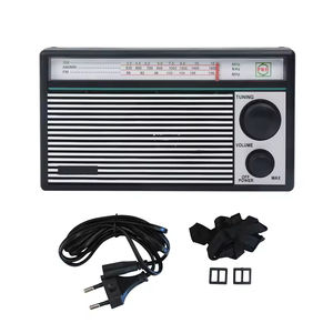 Radio Portátil Multibanda FM/AM/SW de Plástico, Diseño Clásico Vintage, Altavoz Integrado, Receptor de Doble Banda, Alimentación por USB/Batería - Product Image 3