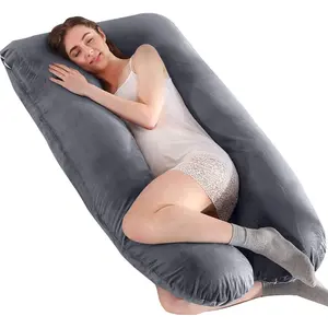 U-Shaped Velvet Variety Color Full Body Pregnancy Pillow for Maternity Pregnant Women Drop Shipping