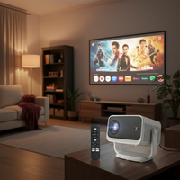 Proyector Inteligente Android 14 P20GTV 4K 2GB 8GB, Full HD 1080P 500ANSI, Enfoque Automático, Video HiFi, Cine en Casa, Portátil para Exteriores, Superventas