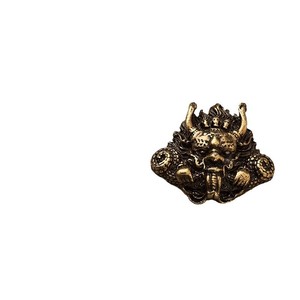 พวงกุญแจโลหะดีไซน์มังกรสีบรอนซ์โบราณสไตล์จีน G4005 - Product Image 2