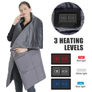 Venta al por mayor de invierno portátil suave felpa tiro de lana de doble cara eléctrico calentado manta eléctrica Couverture Chauffante - Product Image 2