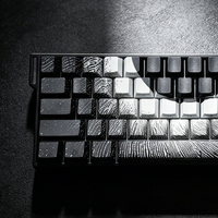 Keycaps Corona Solar Eclipse PBT imprimés latéralement, 74/129 touches, sublimation par transfert thermique, dégradé orange et noir, pour clavier de jeu